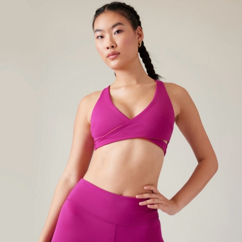Athleta Keys Reversible Wrap Bra